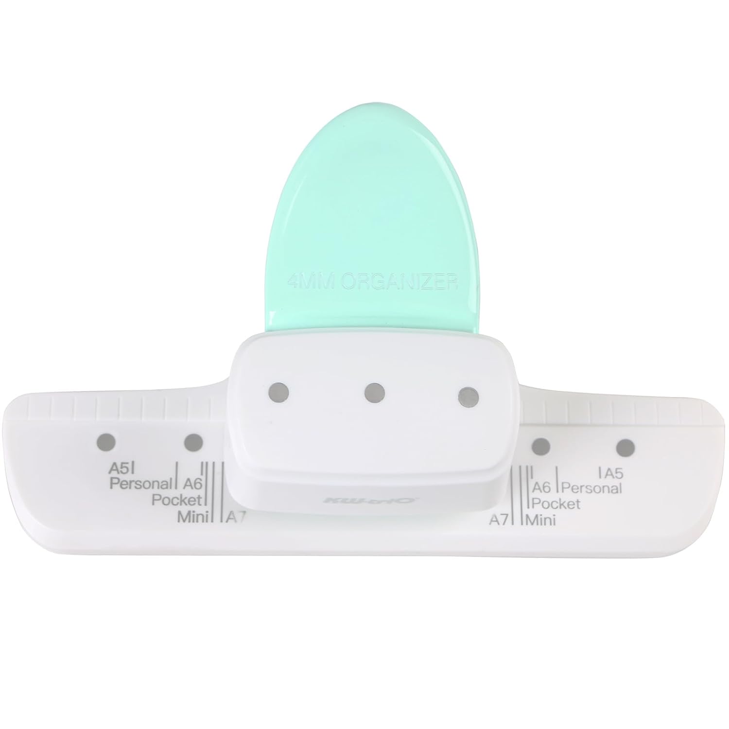 KW-triO 3 Hole Paper Punch 4MM Diameter Hole Puncher Green