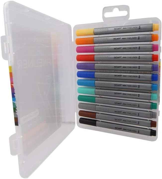 Mont Marte Mini Fineliner 12pcs Set,Tri Grip,Odour Free