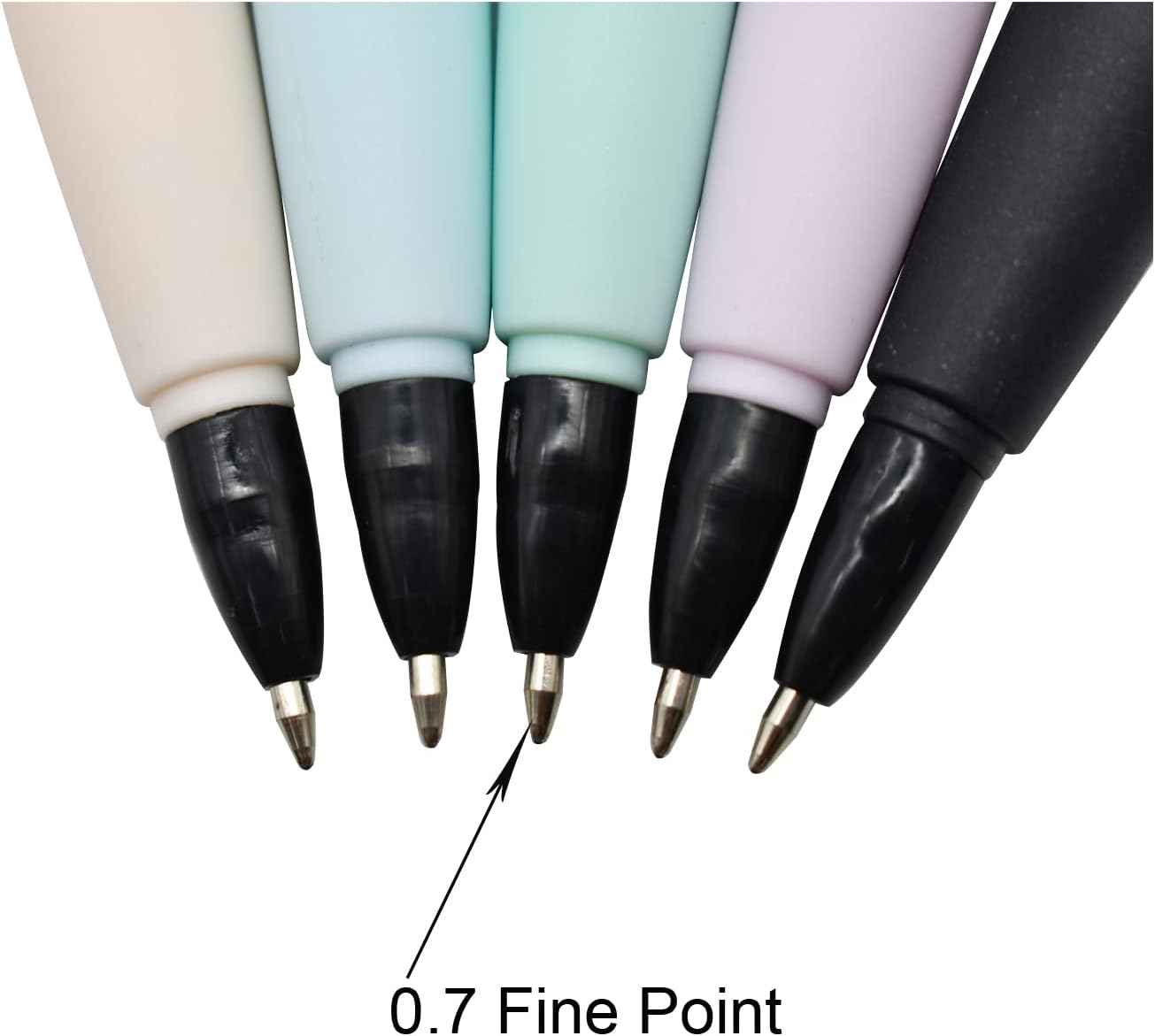 12PCS Cute Cat Ballpoint Pens Cartoon Wearing Golden Silver Glasses