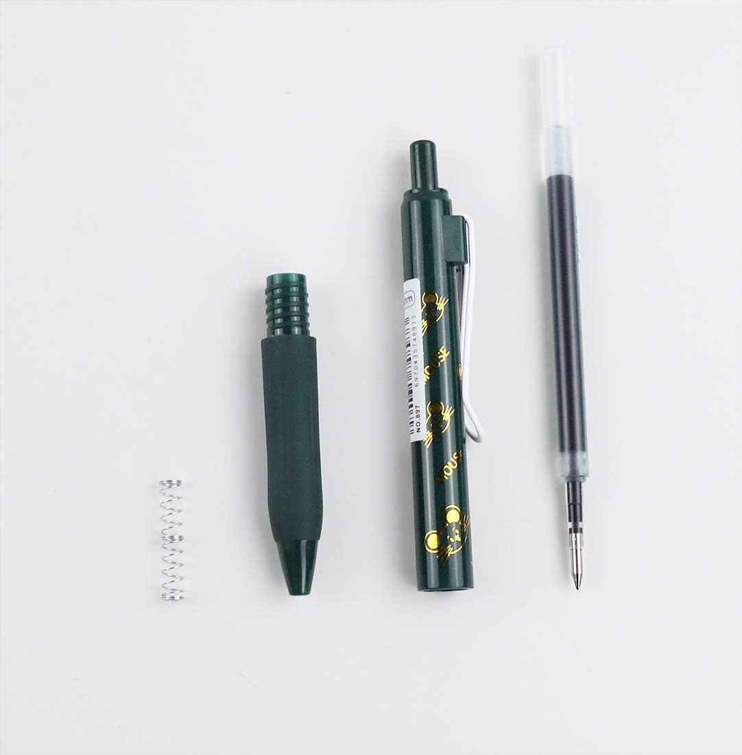 COLNK Colored Gel Pens with Retro Ink Retractable,0.5mm,8 Pack
