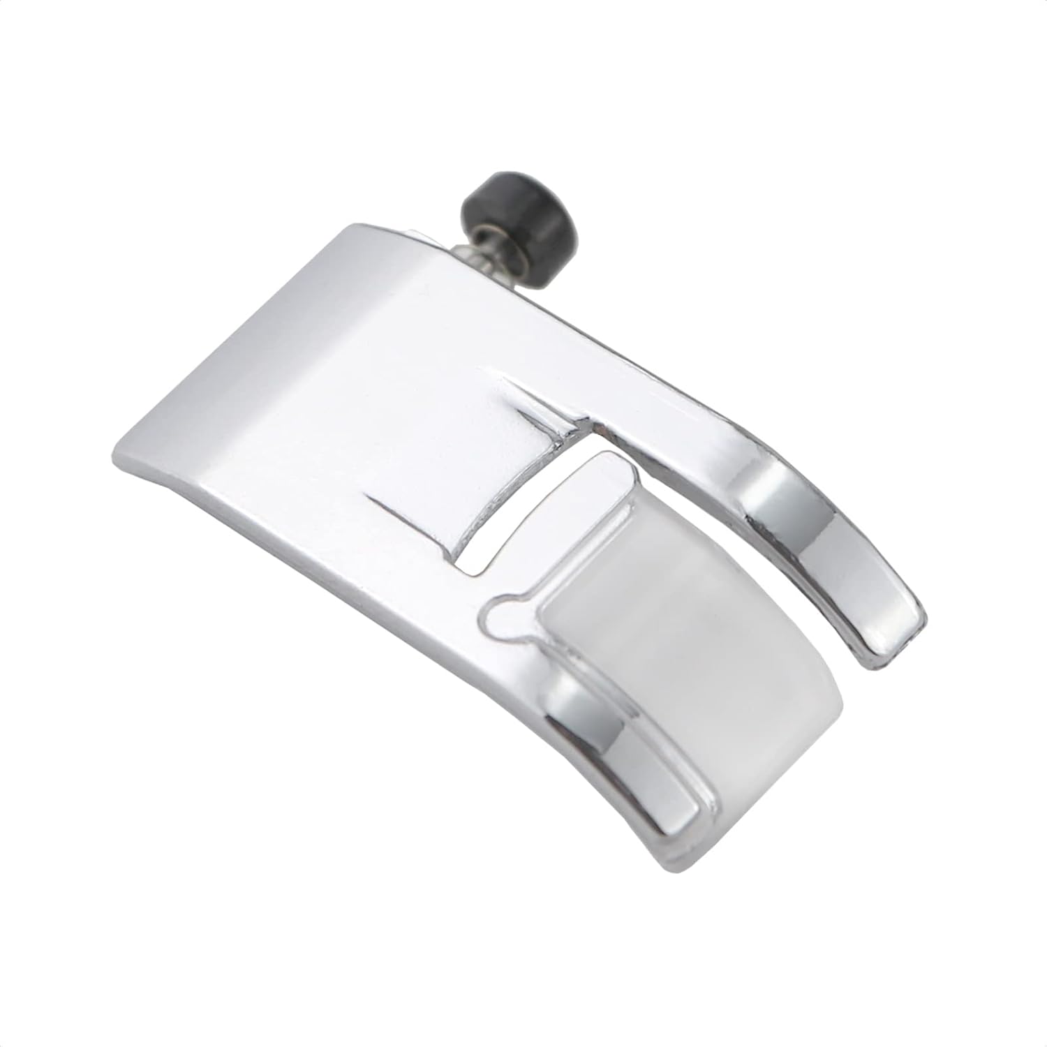 Zigzag presser foot SA175/SA176, chrome foot with black adjustment knob