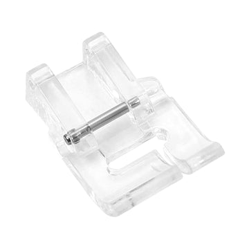 2PCS clear applique presser foot, snap-on low shank, transparent body with metal pin