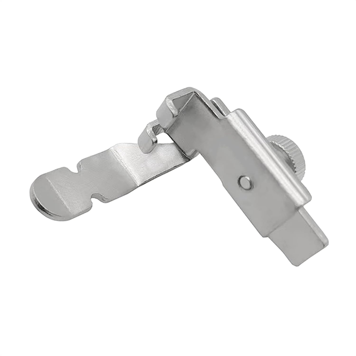 2PCS zipper piping cording presser foot, side view of presser bar and guide arm