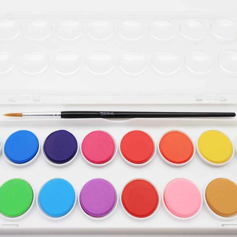 Mont Marte Watercolour Cake Set Discovery 16 Brilliant Colours