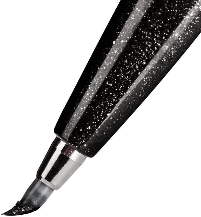 Pentel Fude Touch Sign Pen,Felt Pen Like Brush Stroke,12 Pack A