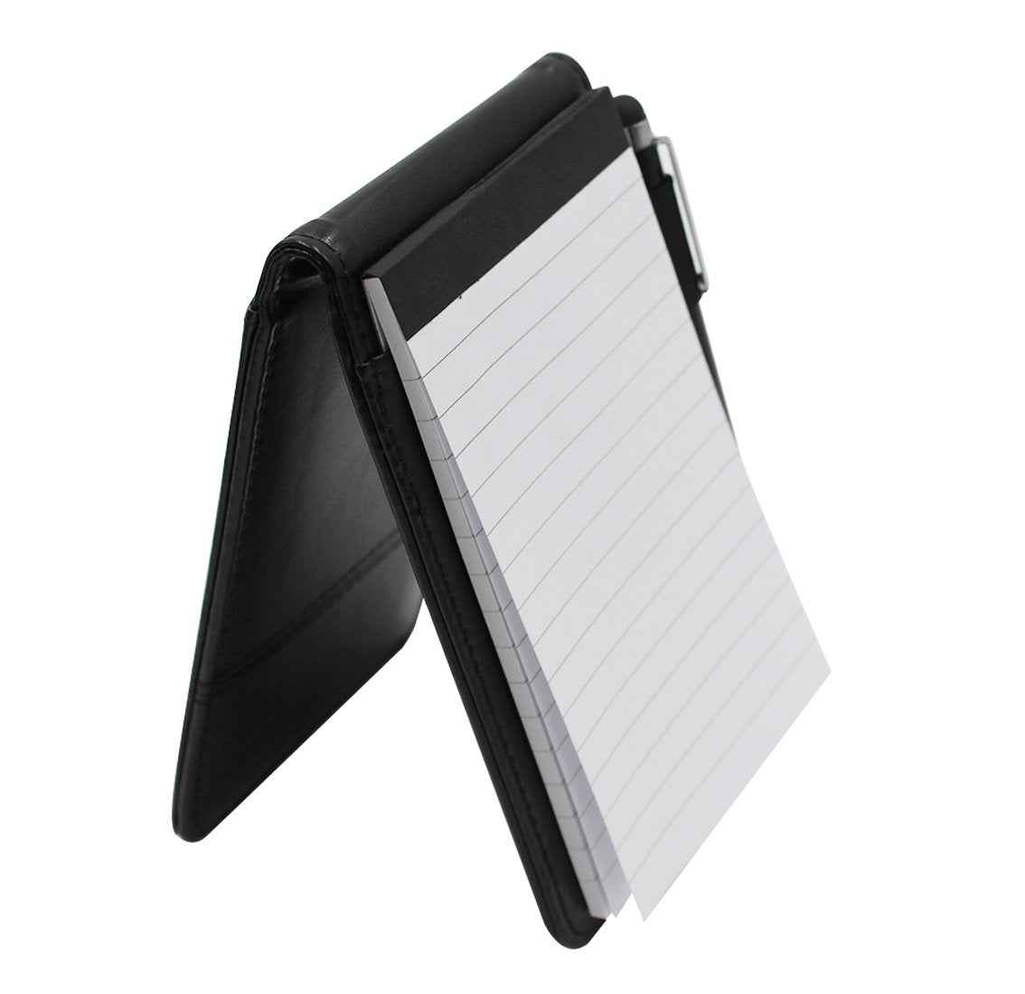 A7 Pocket PU Leather Mini Notepad with Calculator Ballpoint Pen Holder