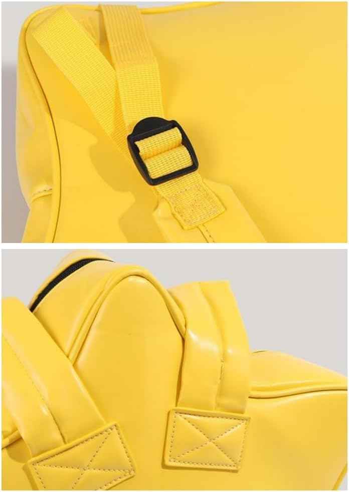 Yellow Star Kawaii PU Leather Ita Bag Backpack