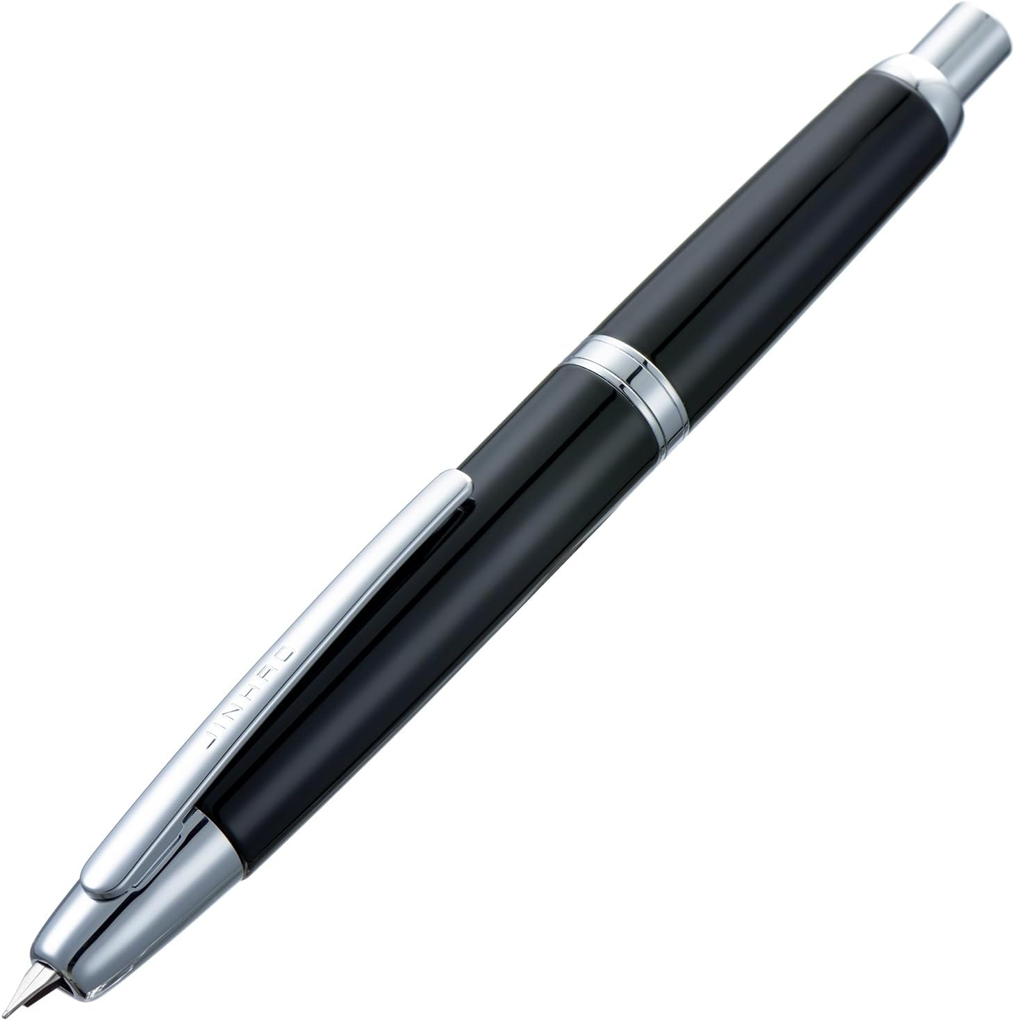 Jinhao 10 Capless Fountain Pen Retractable Fine Nib with Converter Set Bright Black