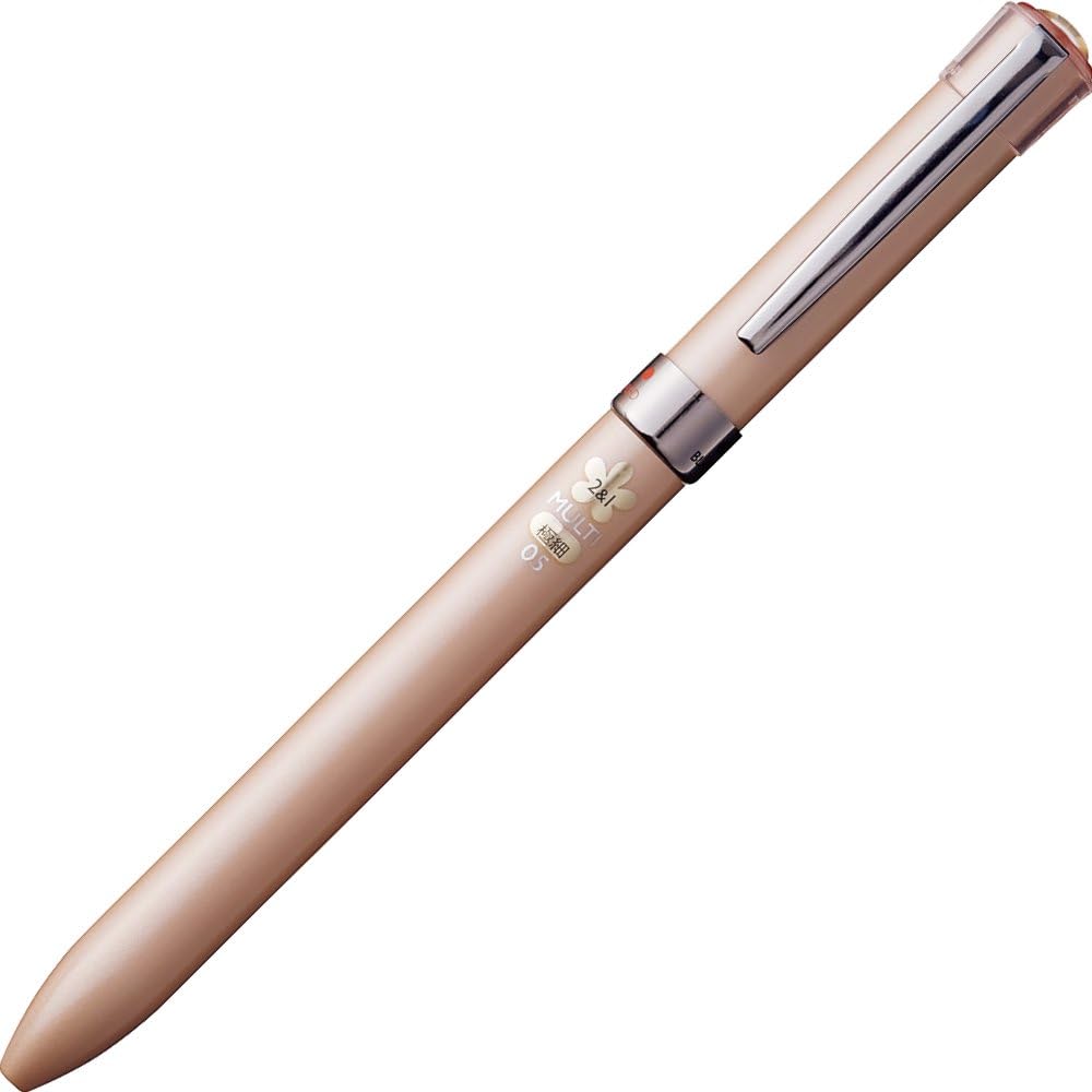 Uni Jetstream F Series 2 Color 0.5mm Ballpoint Multi Pen+0.5mm Pencil Silky Gold