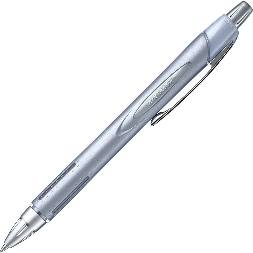 Uni Jetstream Rubber Body Black Ballpoint Pen 3 Color Pack 0.7mm