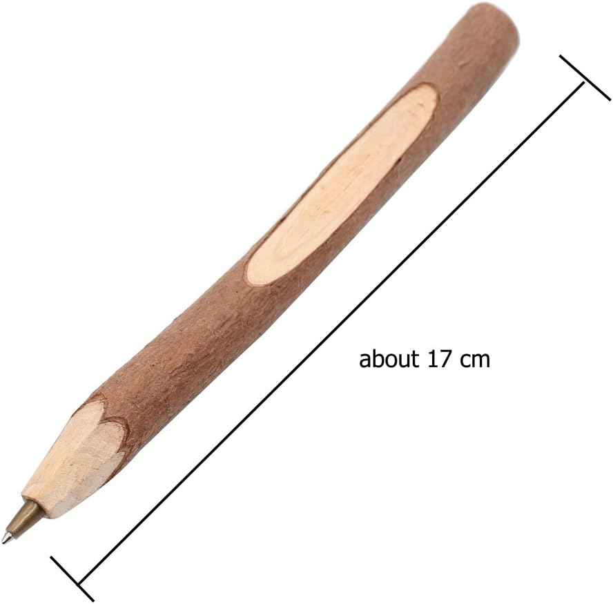 10PCS Handmade Wooden Vintage Original Ecological Wood Ballpoint Pen Wood pen(10pcs) Long