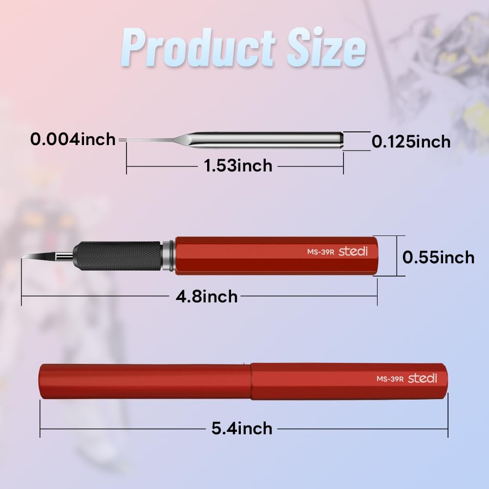 Stedi Model Scriber Chisel,Tungsten Steel Blades 0.1mm