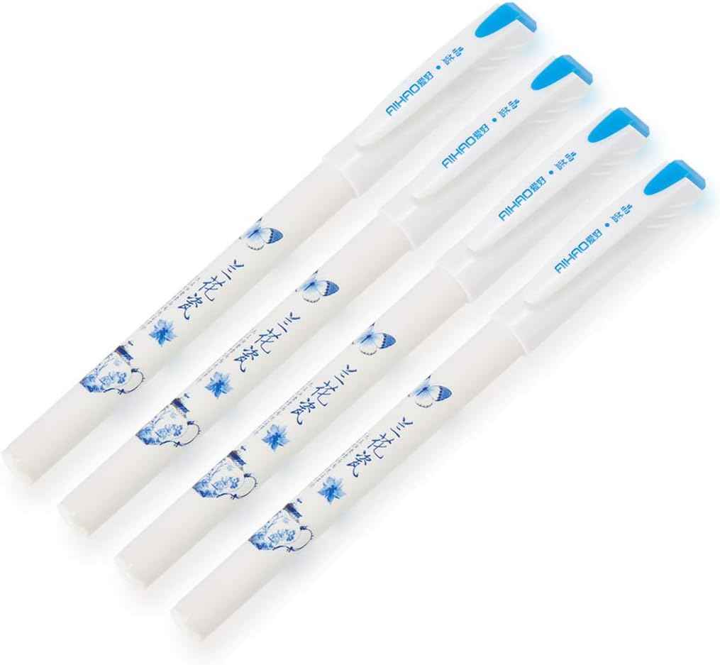 AIHAO Orchid Porcelain Pattern Gel Ink Pens 0.5mm Fine Point 12 pack Blue
