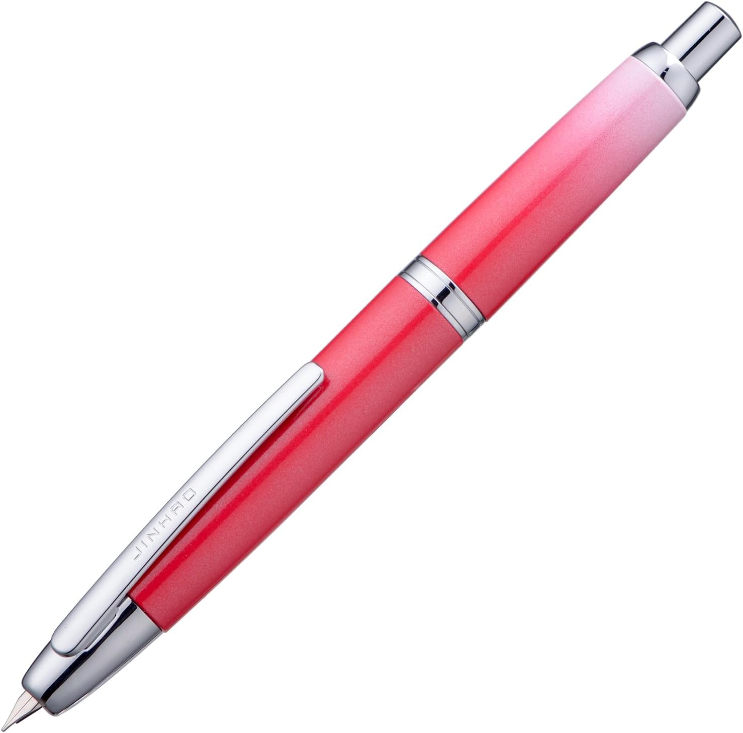 Jinhao 10 Capless Fountain Pen Retractable Fine Nib with Converter Set Gradient Rose