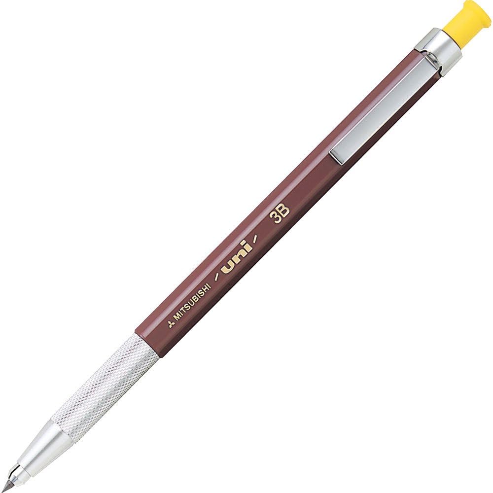 Uni Mitsubishi Lead Holder - 2 mm - HB/4H with 6pcs Pencil Leads 3B