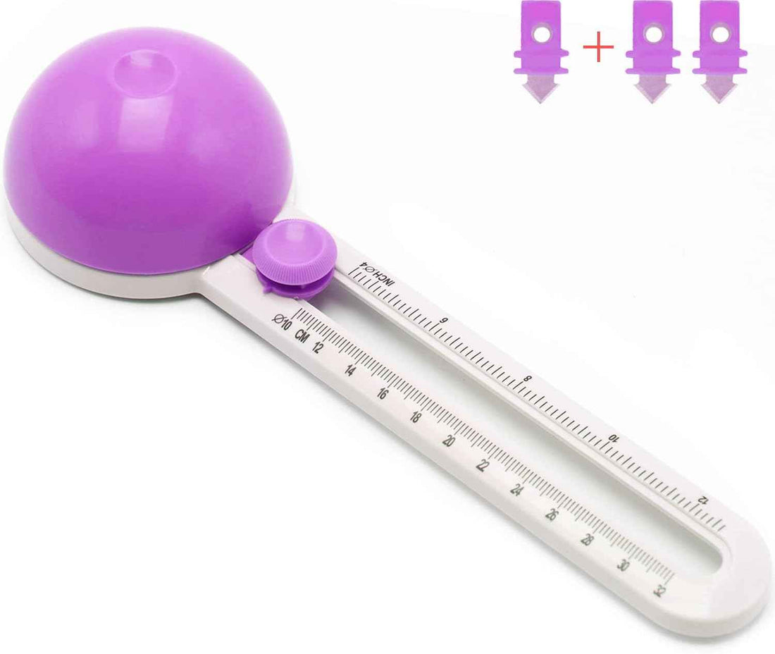 Circle Cutter for Paper Crafts Cardboard Cutting Tools Purple