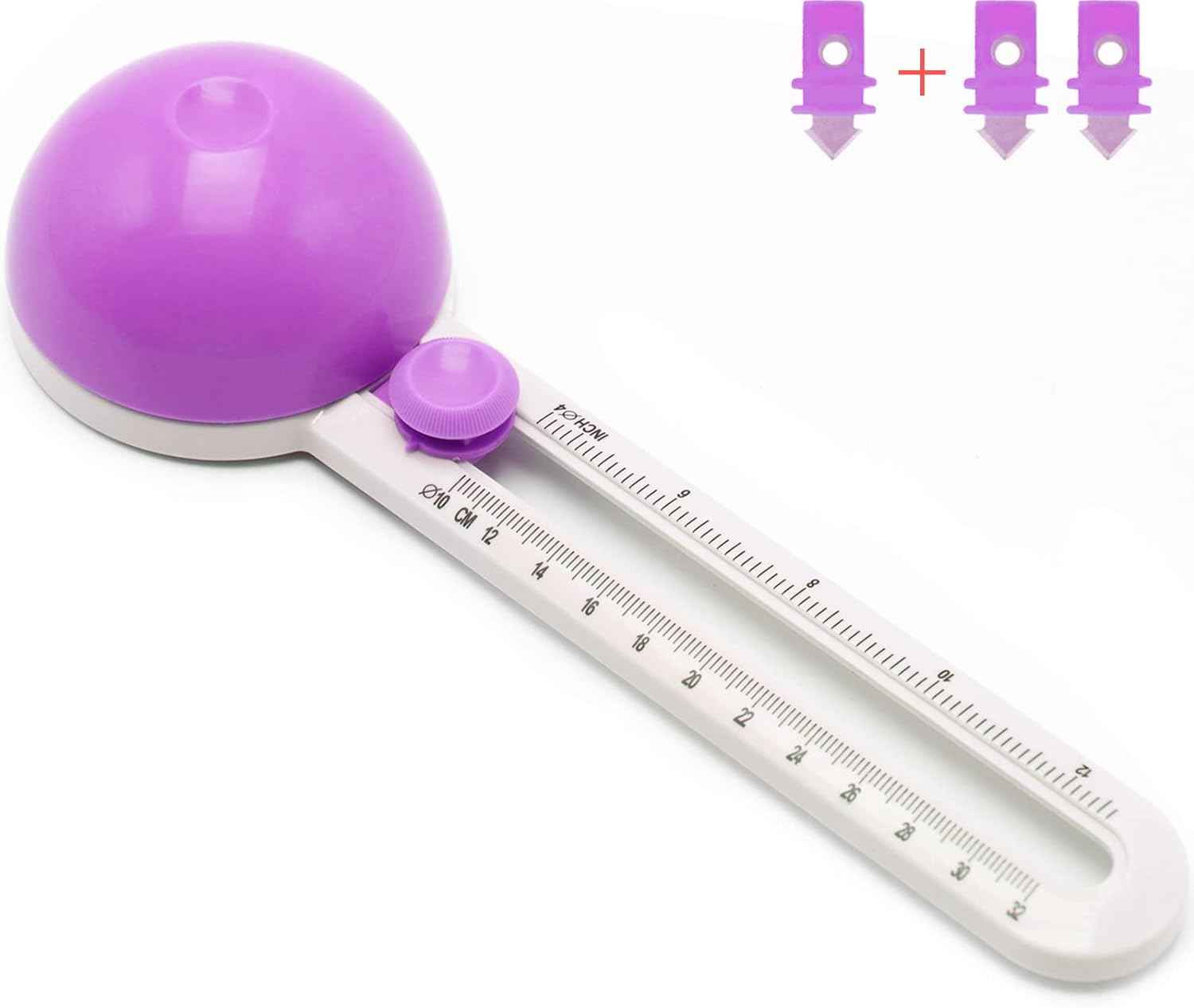 Circle Cutter for Paper Crafts Cardboard Cutting Tools Purple