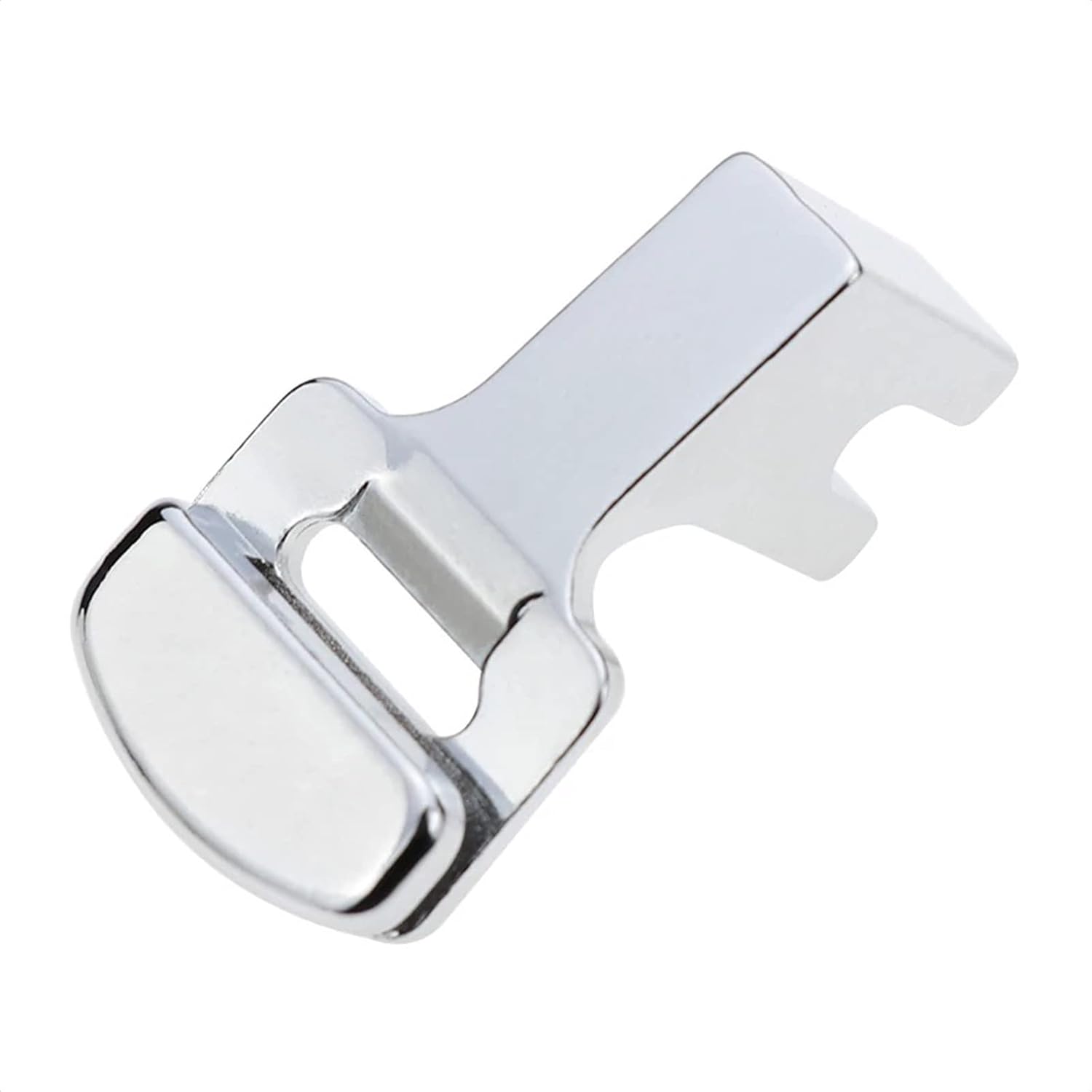 Sewing presser foot for shirring and gathering—low shank snap-on, close-up view