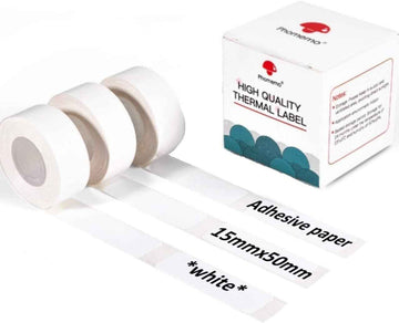 Phomemo D30 Adhesive White Label Paper (15mm X 50mm)