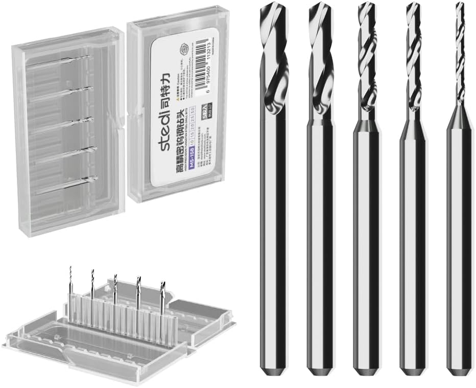 Stedi Manual Pin Vise Hand Drill for Gundam Miniature Military Model Tungsten Steel Drill Bit Set