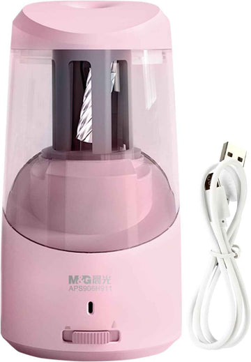 M&G Electric Pencil Sharpener USB Operated for 6-8mm Pencils Pink
