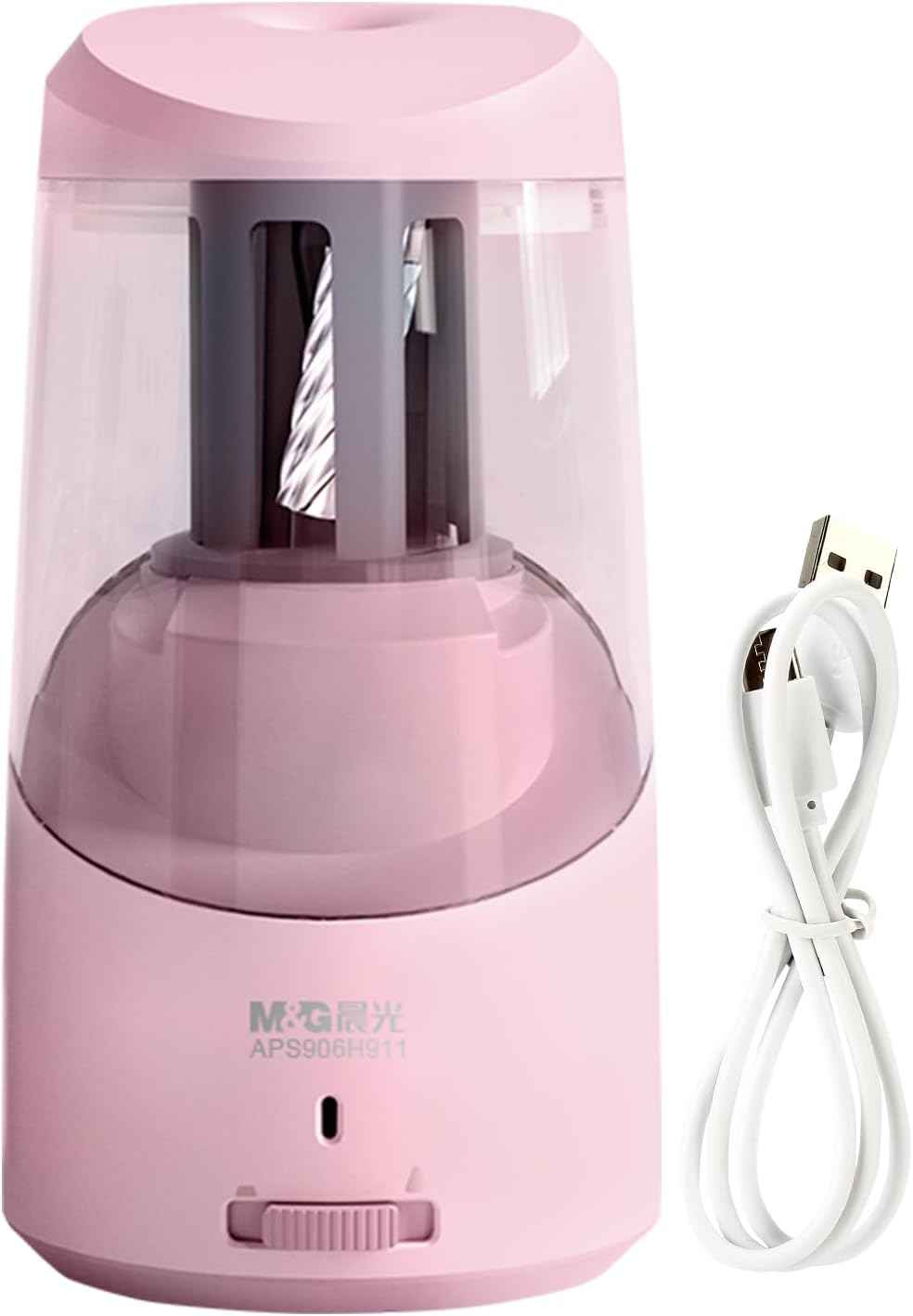 M&G Electric Pencil Sharpener USB Operated for 6-8mm Pencils Pink
