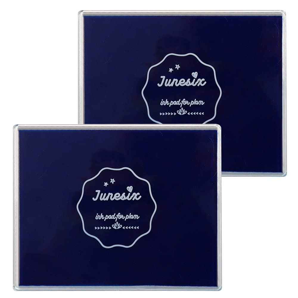 2pcs Large Size Craft Ink Stamp Pads 12x10cm Deep Blue