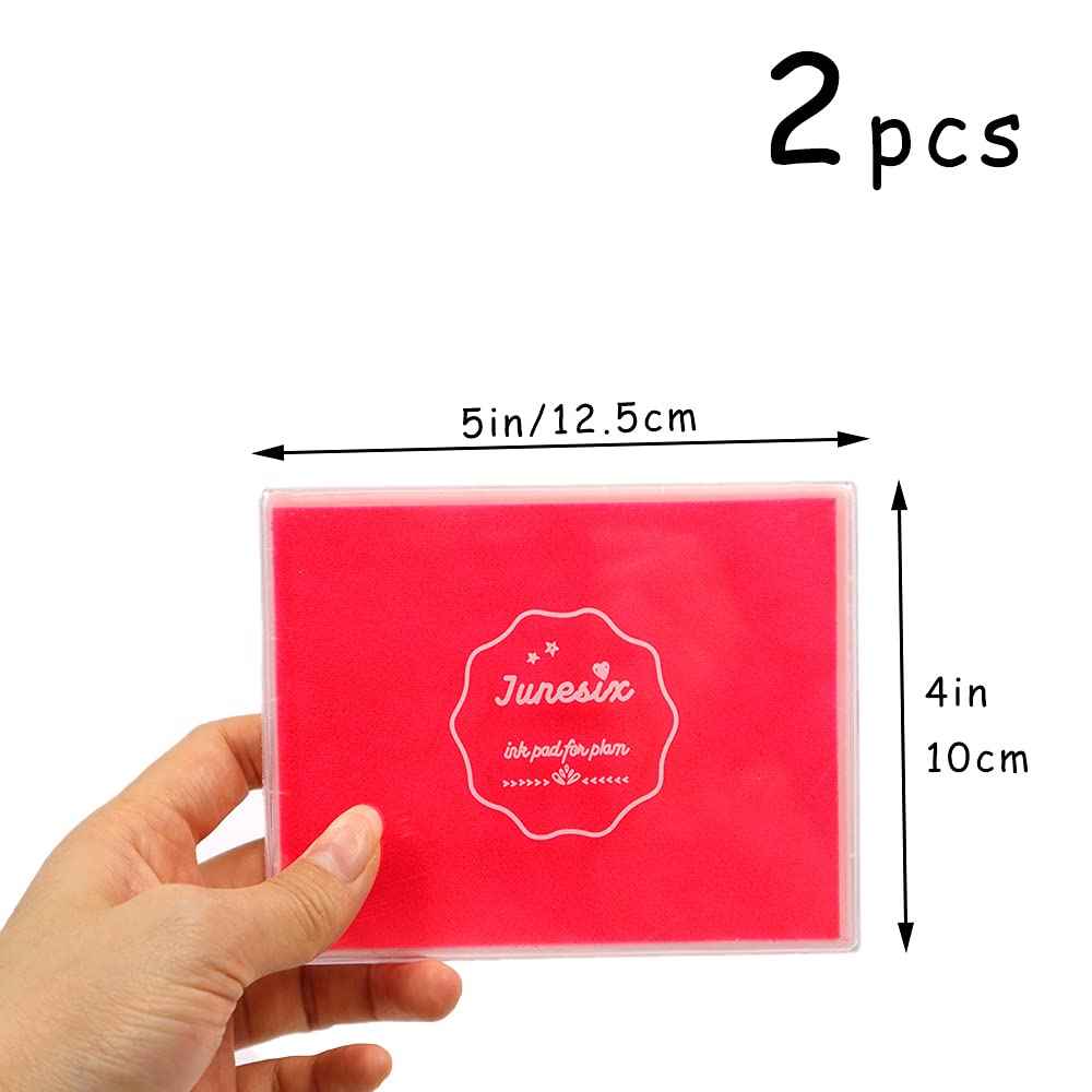 2pcs Large Size Craft Ink Stamp Pads 12x10cm Rose