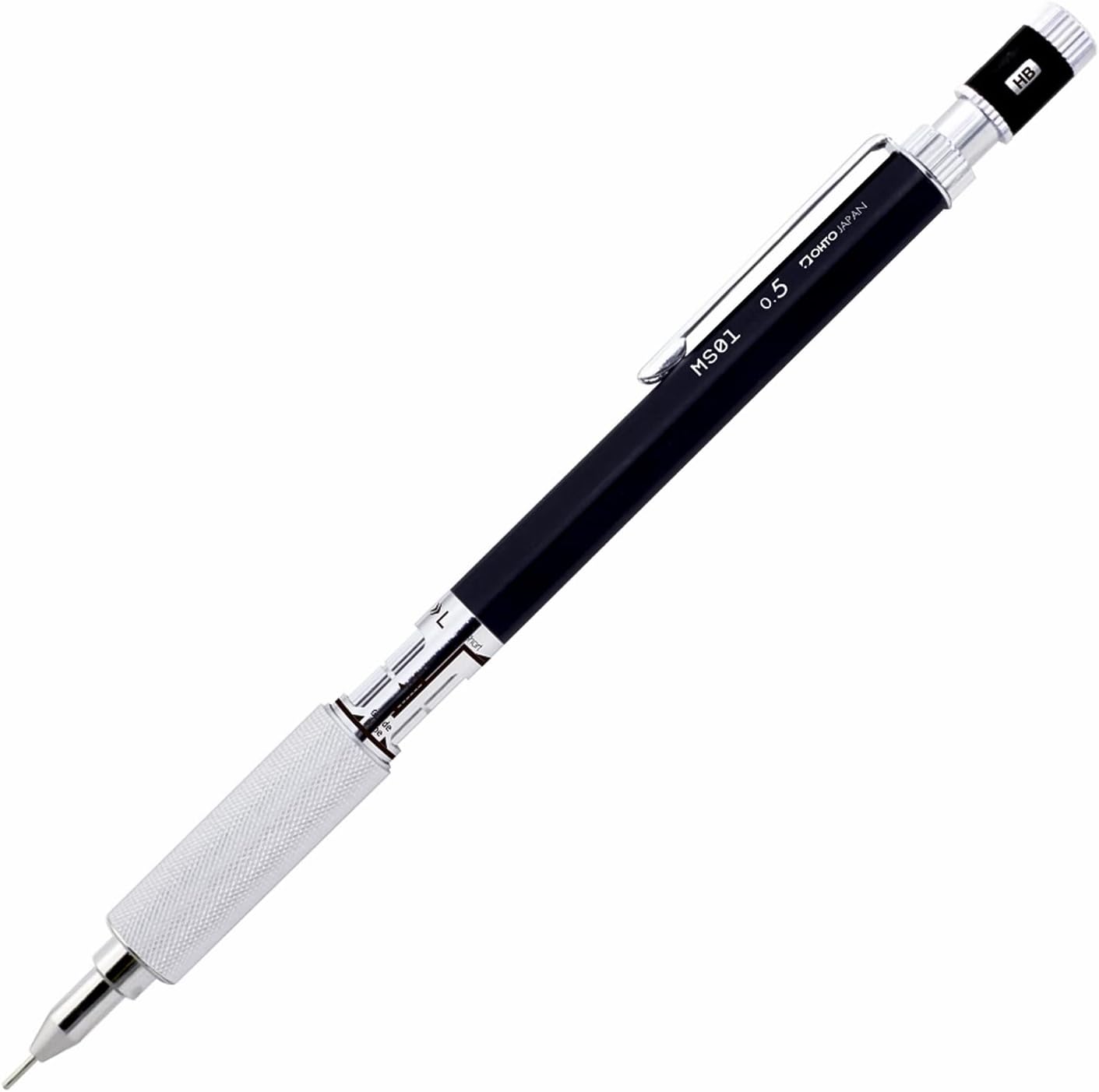 OHTO JAPAN MS01 Mechanical Pencil - 0.3mm/0.5mm Black 0.5mm