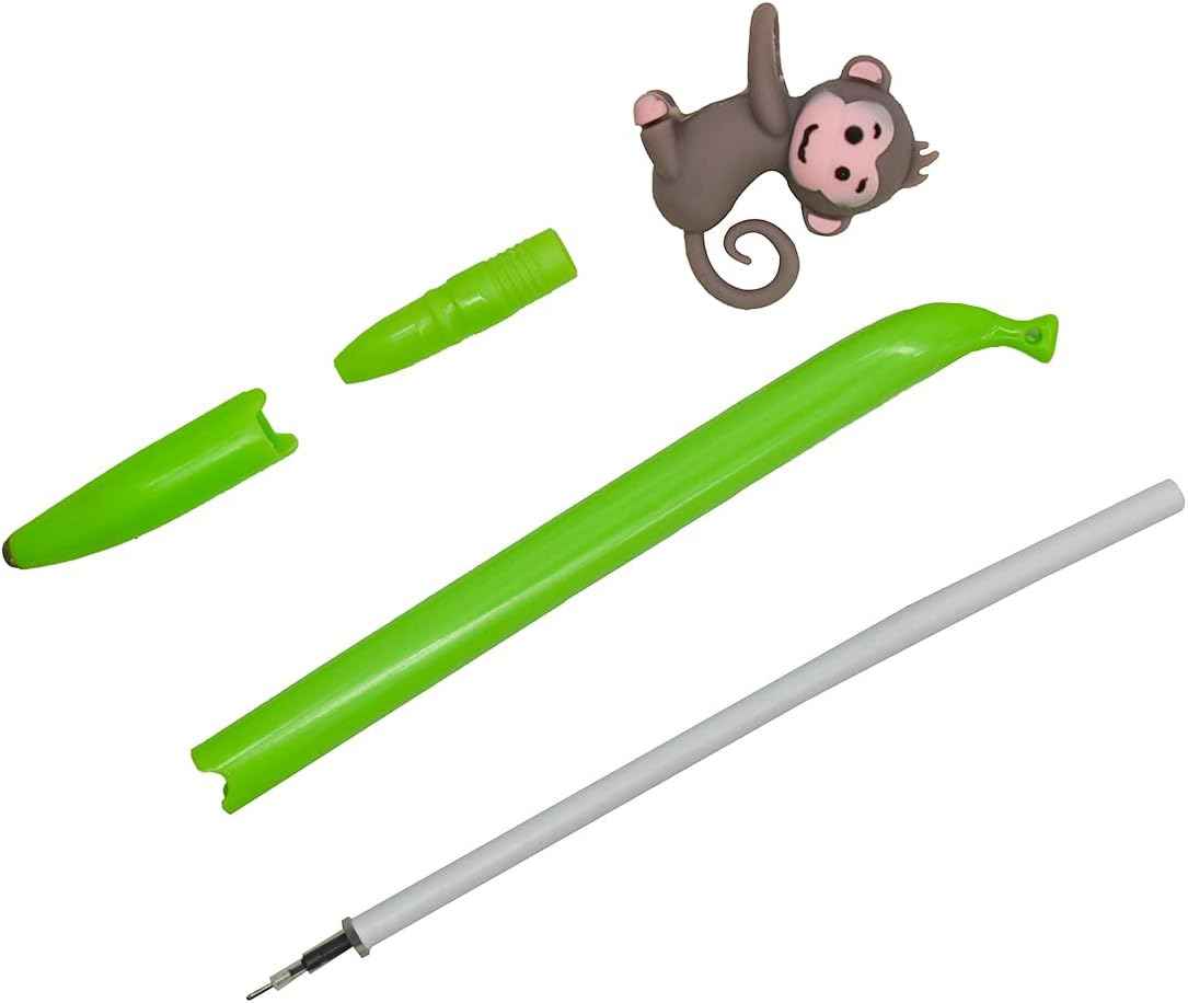9PCS Cute Monkey Climbing Banana Gel Pens 0.5 mm For Kids School