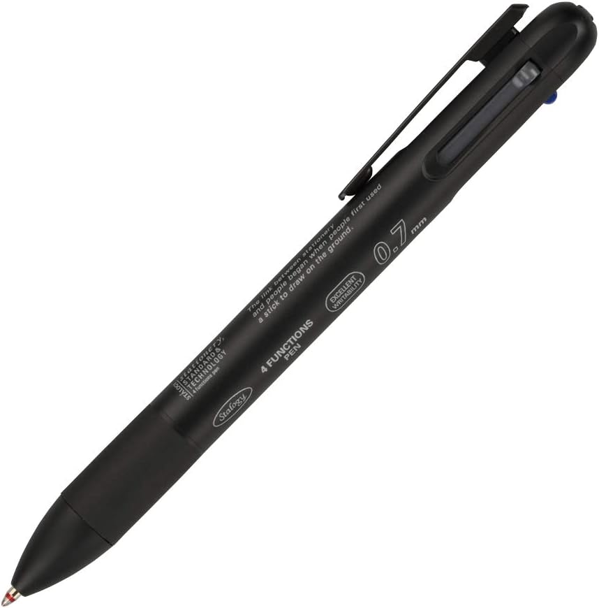 STALOGY 4 Functions Multi Pen 0.7mm Black