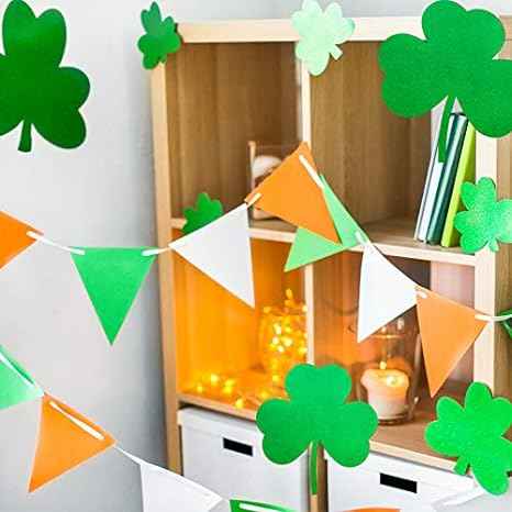 100 Sheets Tissue Wrapping Paper for DIY Crafts 35x50cm Green White Orange
