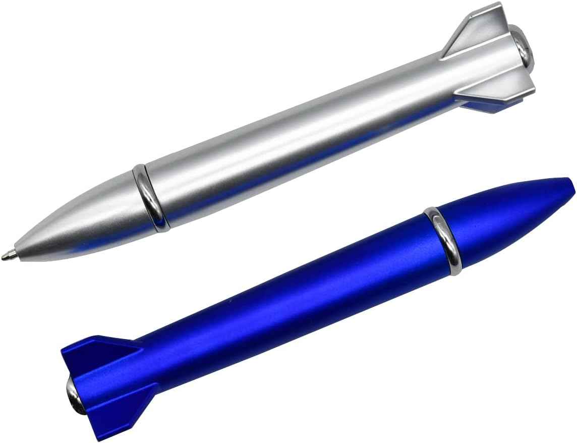 12PCS Mini Rocket Pens Unique Twist Ballpoint Pen For Kids School