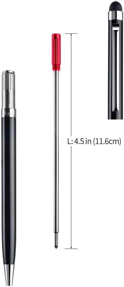 10pcs Black Ink Refills,Replaceable Pen Refills,1mm Medium Tip 116mm
