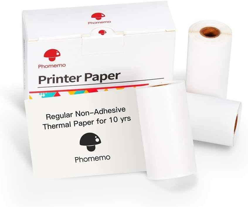 White Thermal Paper 53mm x 6.5m for Phomemo M02/M03 Mini Label Maker