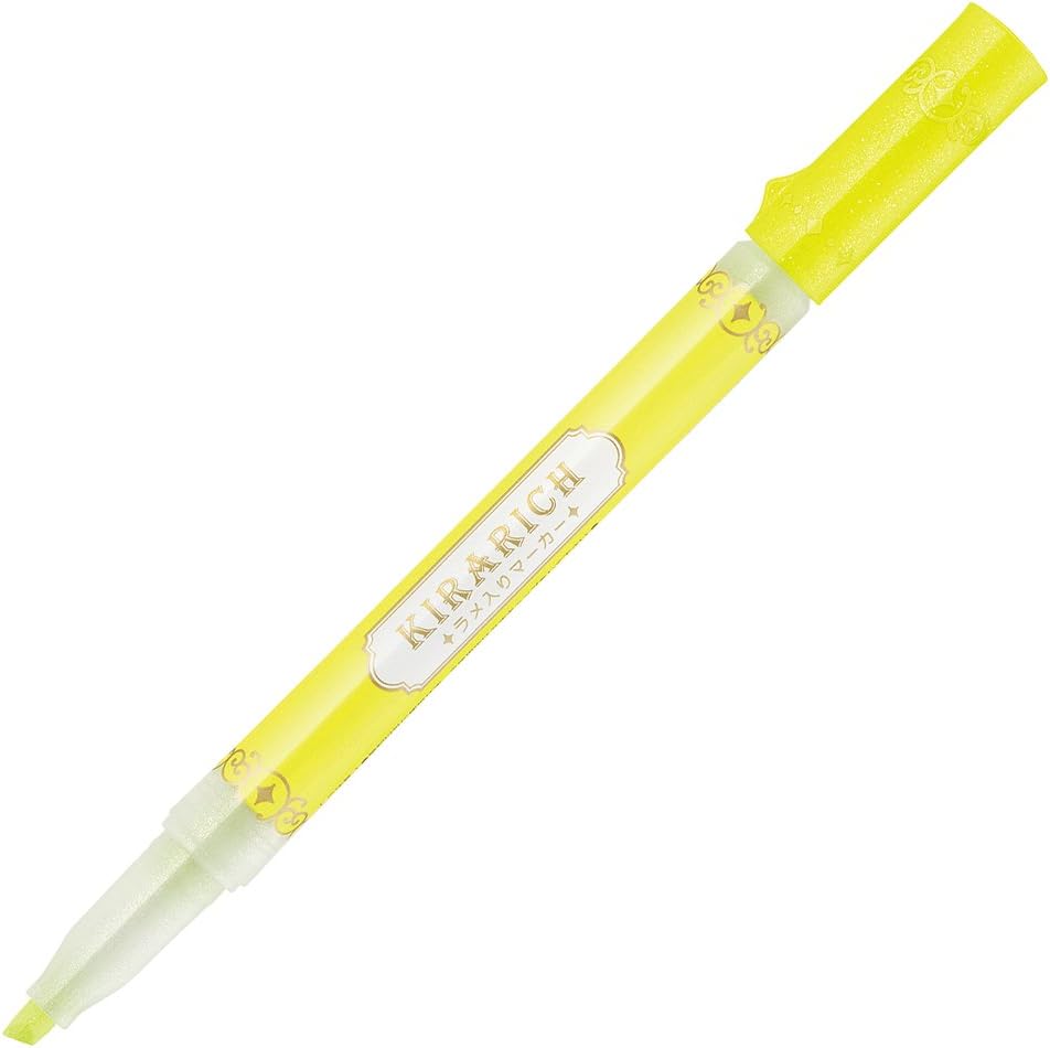 Zebra Glitter Highlighter, Kirarich, 5 Color Set