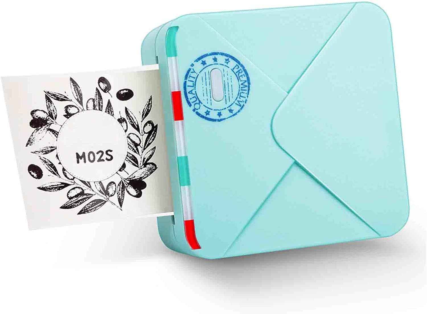 Phomemo M02S HD Bluetooth Thermal Photo Printer with 1 Roll Paper