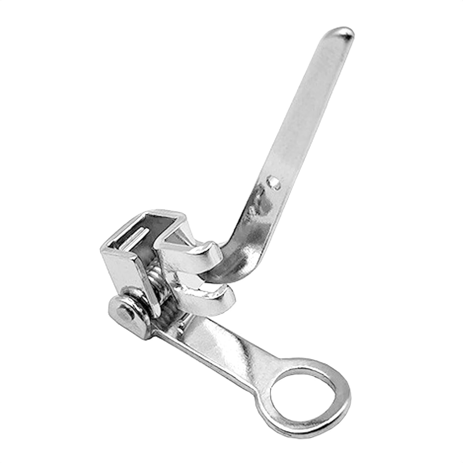 Low shank darning presser foot for stippling and freehand embroidery, metal snap-on