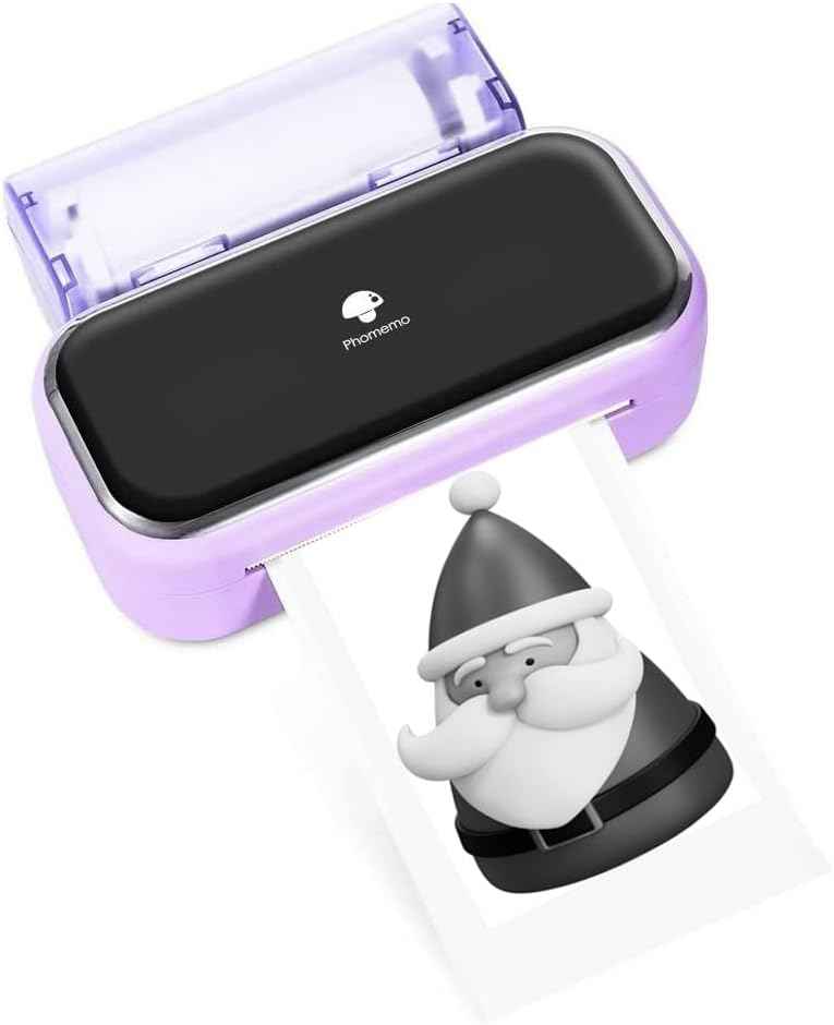 Phomemo M03 Portable Bluetooth Printer for 2-3 Inch Width Thermal Paper Purple