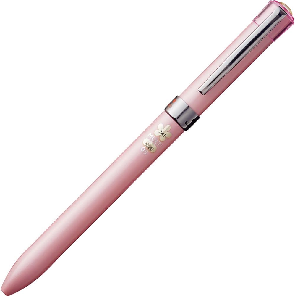 Uni Jetstream F Series 2 Color 0.5mm Ballpoint Multi Pen+0.5mm Pencil Pink
