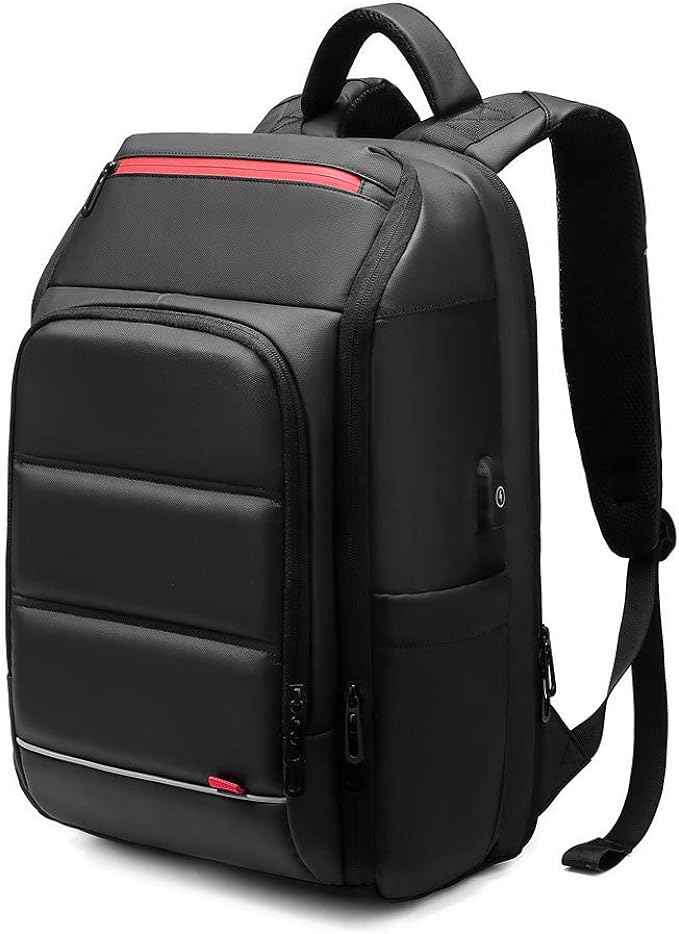 Eurcool Laptop Backpack for Men with USB Charging Port Business Bag,Black,Large