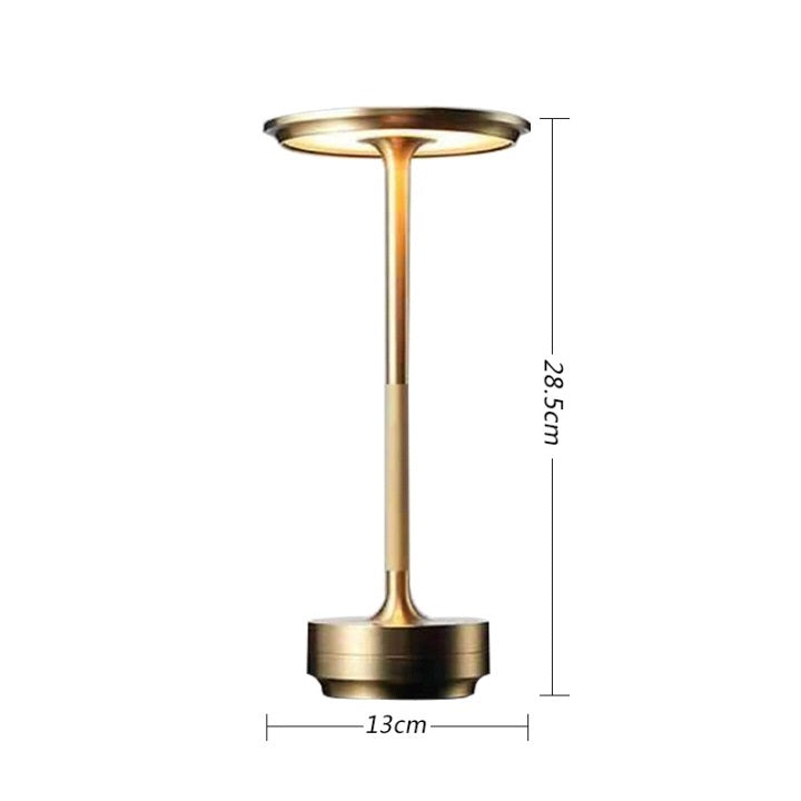 5200mAh Rechargeable Cordless LED Table Lamp Gold
