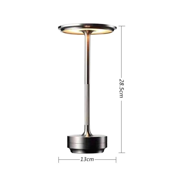 5200mAh Rechargeable Cordless LED Table Lamp Silver