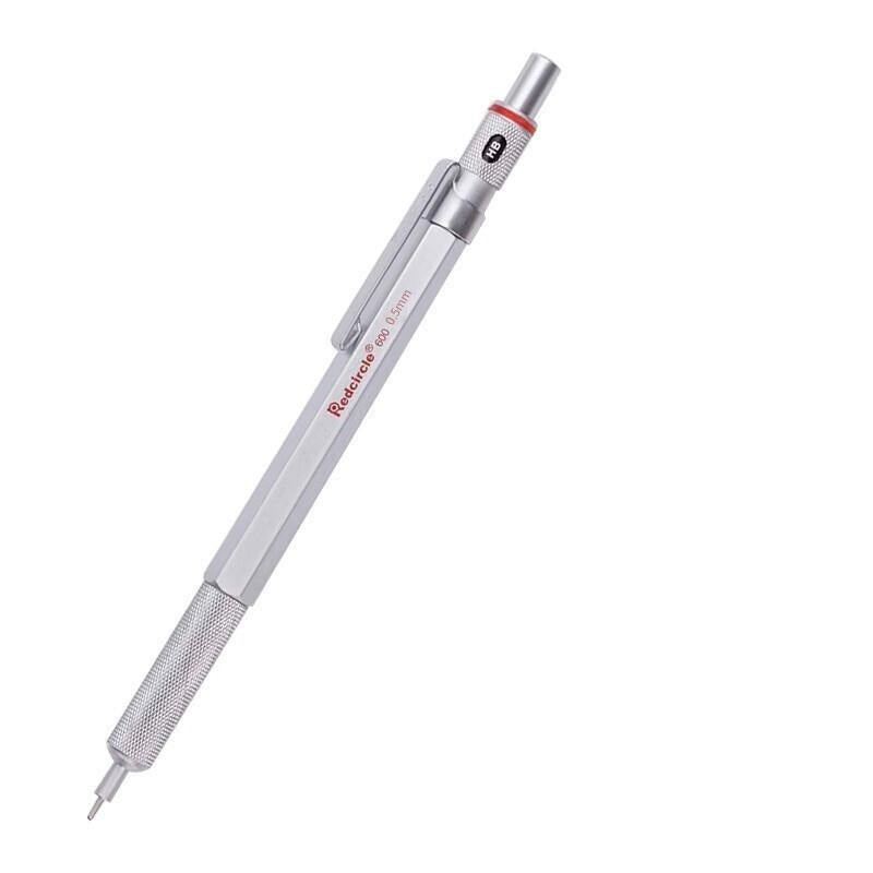 RedCircle Metal Mechanical Drafting Pencil 0.5/0.7/0.9/2.0mm 0.5mm Silver