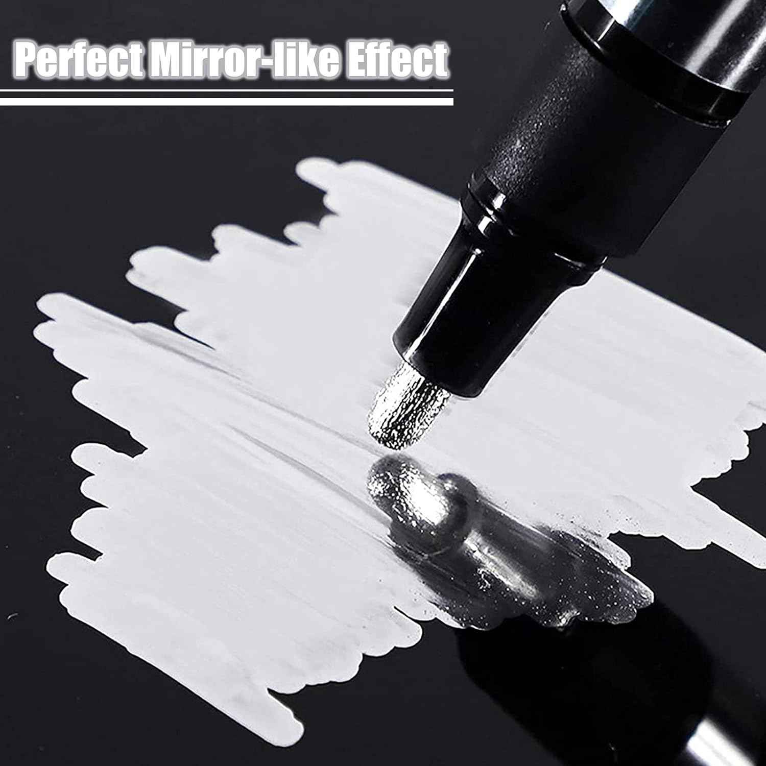 Guangna Liquid Chrome Mirror Marker - Silver - 2 Pack