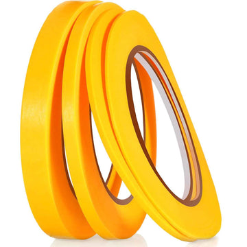 4 Rolls Thin Line Masking Tape Yellow
