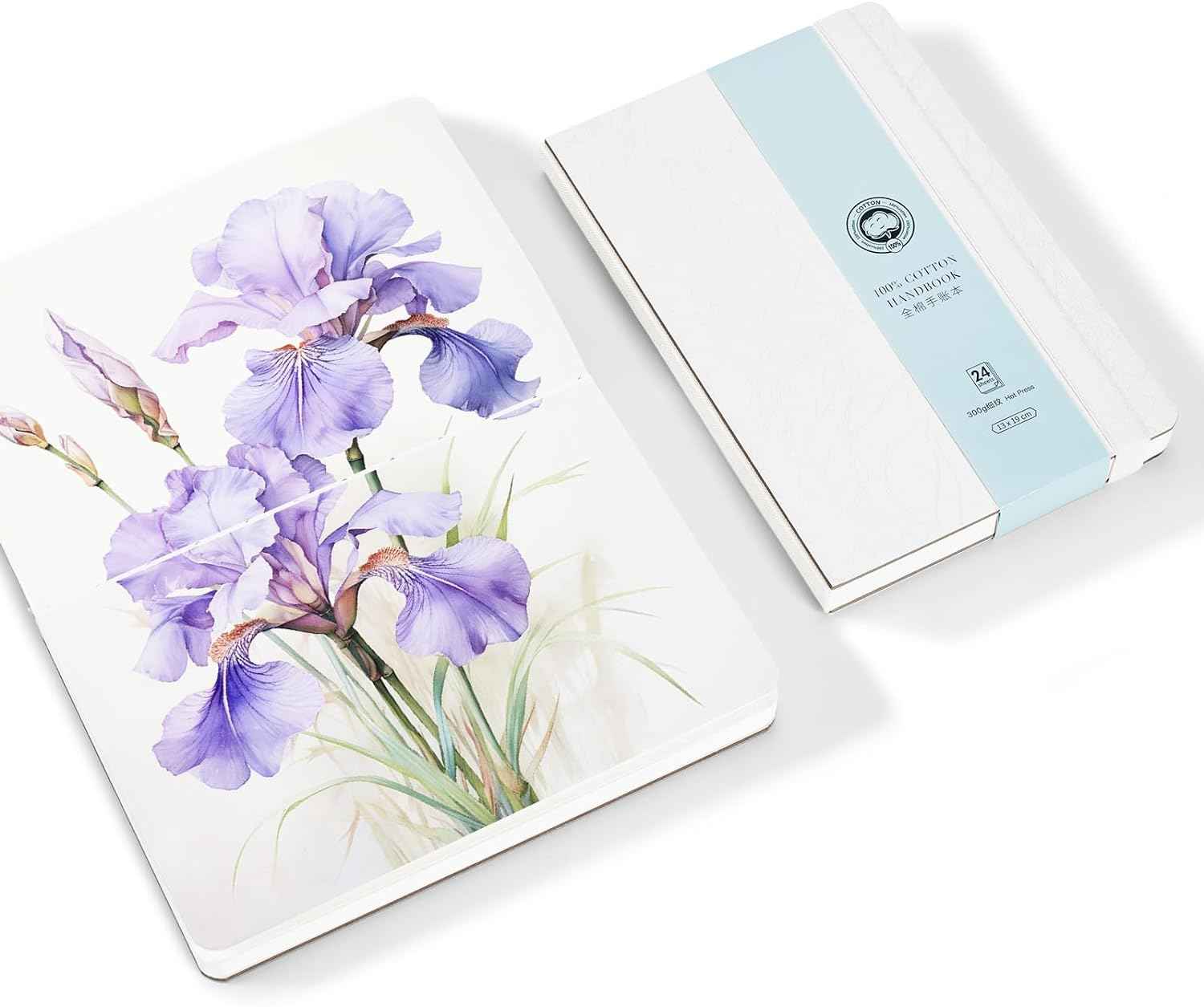 POTENTATE Cotton Hot/Cold Press Watercolor Paper Journal 13x19cm Hot Press