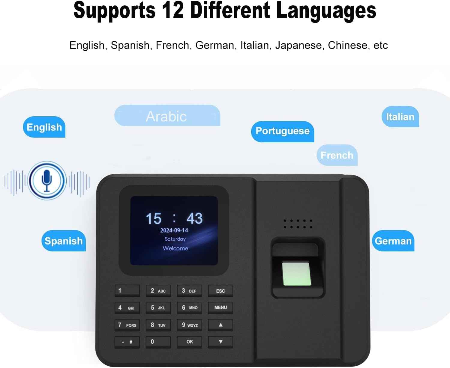 T700 Attendance Machine Time Clocks for Employees Small Business