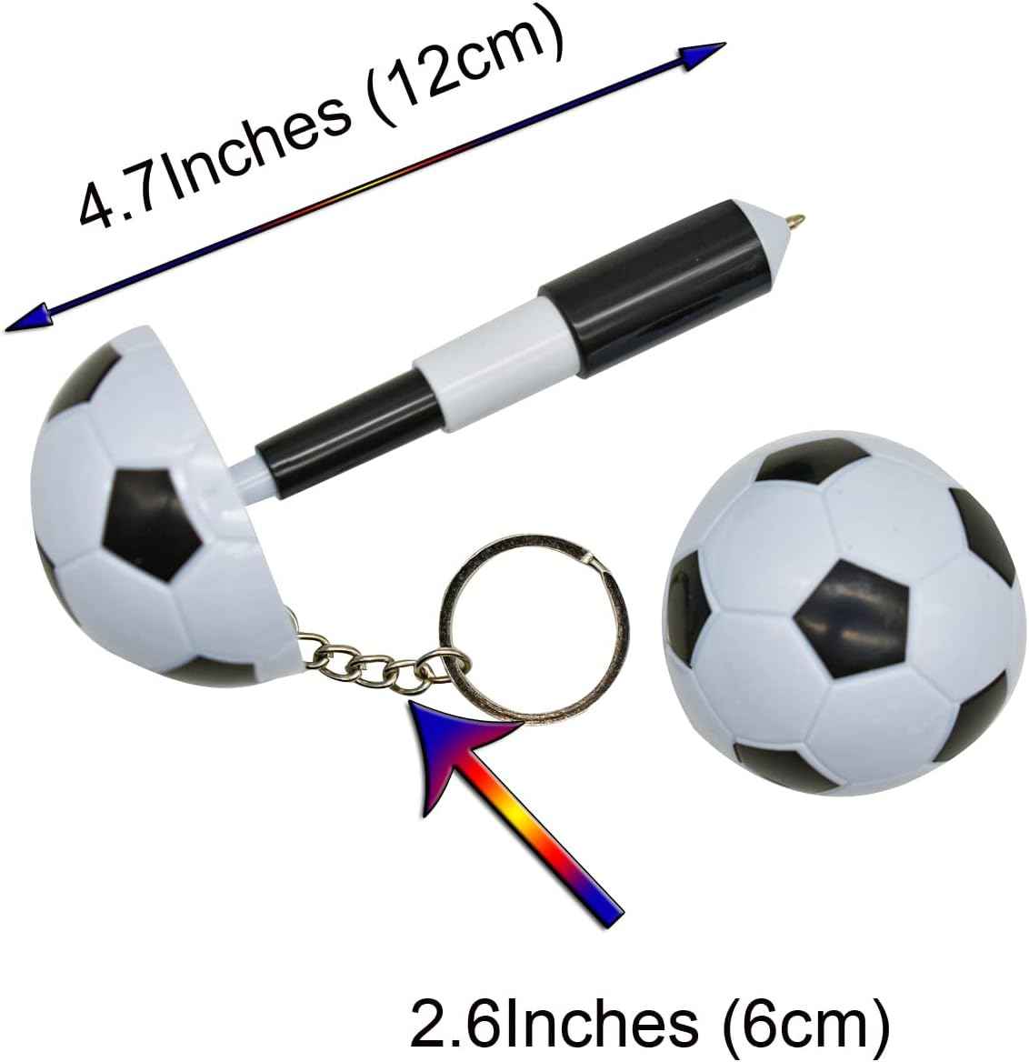 6PCS Novelty Mini Soccer Ball Pens Football Gel Pens