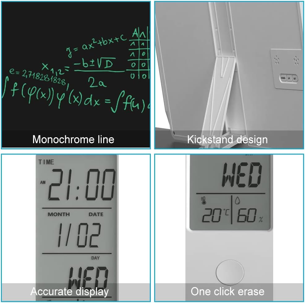 Desktop Electronic Calendar Handwriting Board White